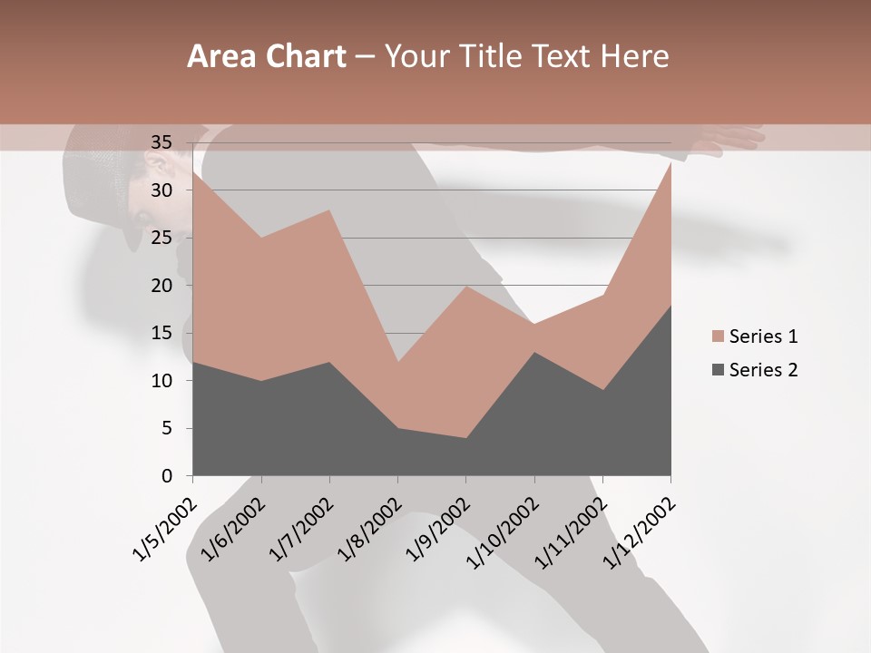 A Man In A Black Suit Is Dancing PowerPoint Template