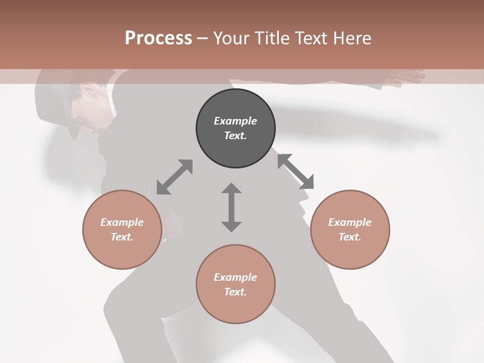 A Man In A Black Suit Is Dancing PowerPoint Template