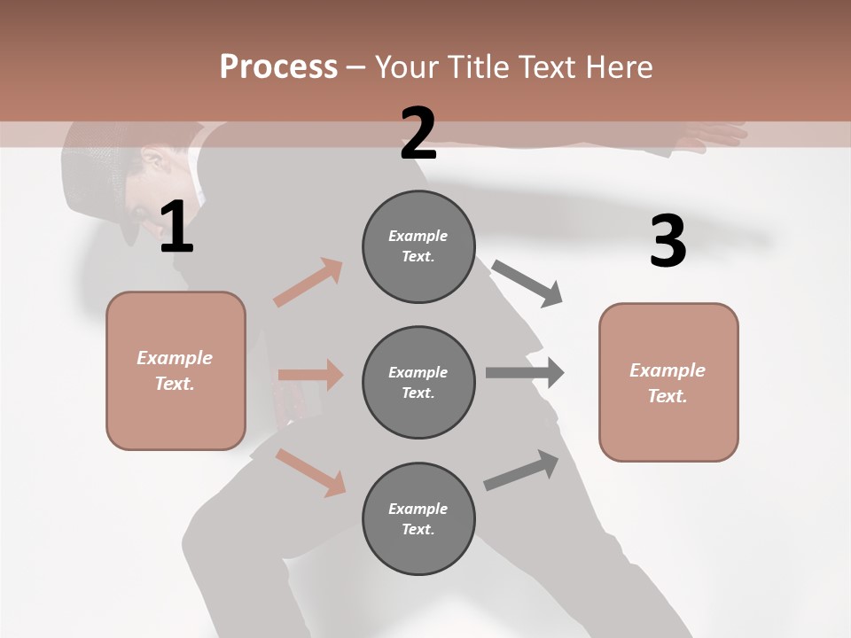 A Man In A Black Suit Is Dancing PowerPoint Template