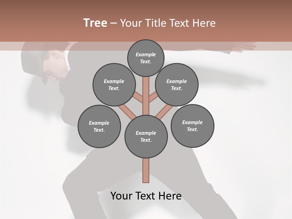 A Man In A Black Suit Is Dancing PowerPoint Template