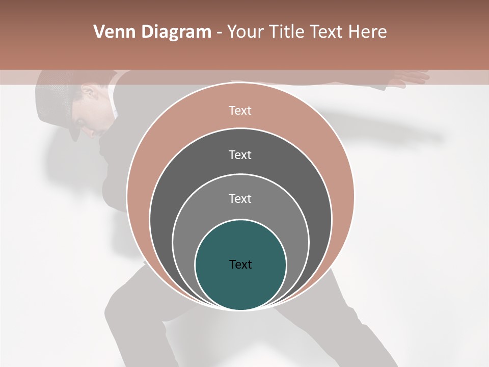 A Man In A Black Suit Is Dancing PowerPoint Template