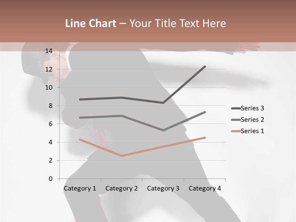 A Man In A Black Suit Is Dancing PowerPoint Template