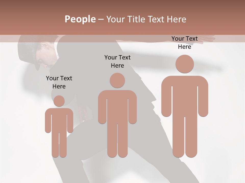 A Man In A Black Suit Is Dancing PowerPoint Template