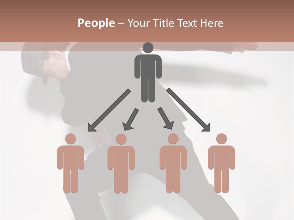 A Man In A Black Suit Is Dancing PowerPoint Template