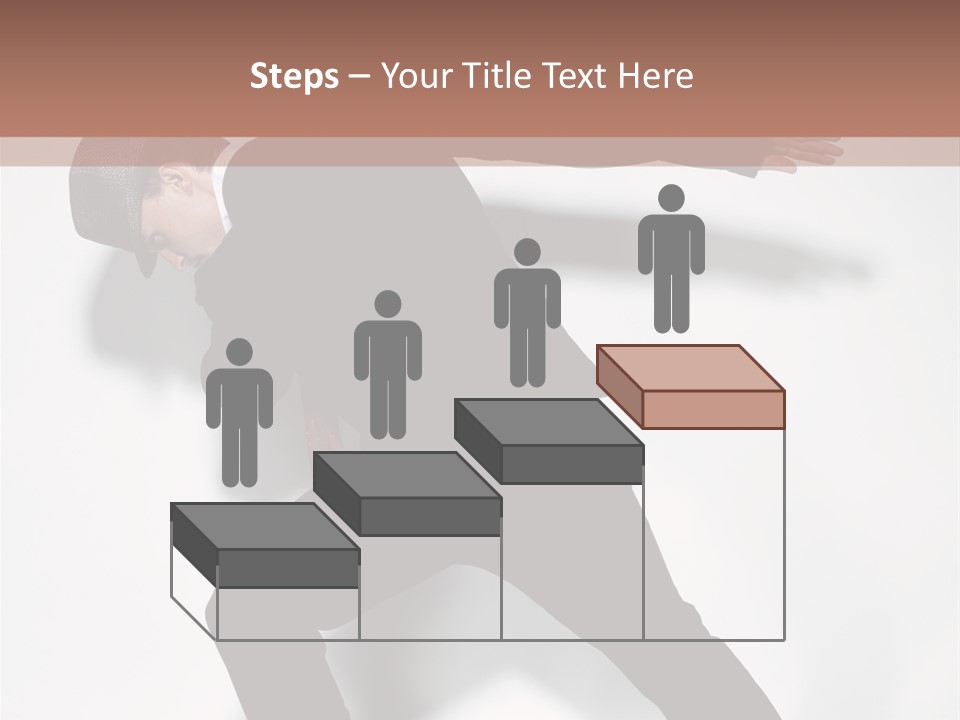 A Man In A Black Suit Is Dancing PowerPoint Template