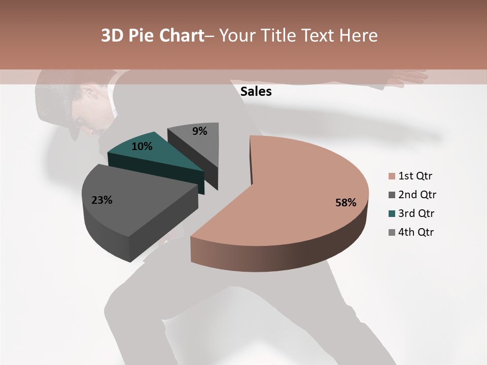 A Man In A Black Suit Is Dancing PowerPoint Template