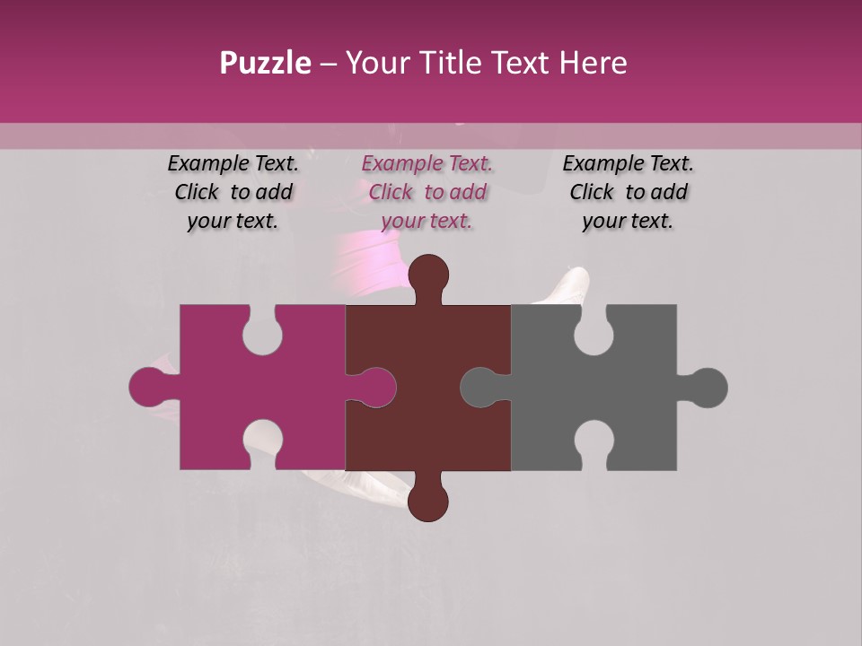 A Girl Jumping In The Air With A Pink Background PowerPoint Template