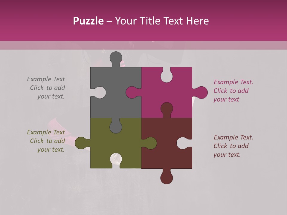 A Girl Jumping In The Air With A Pink Background PowerPoint Template