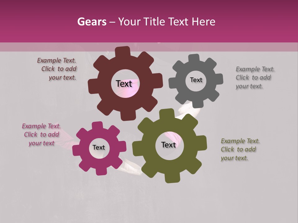 A Girl Jumping In The Air With A Pink Background PowerPoint Template