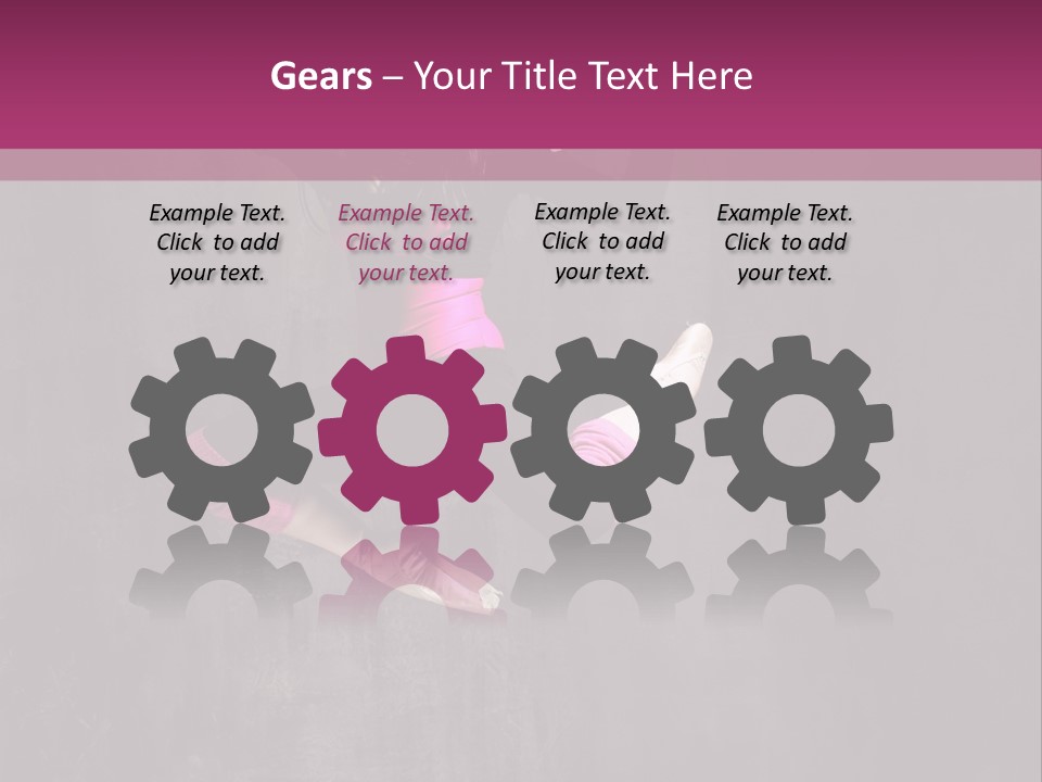 A Girl Jumping In The Air With A Pink Background PowerPoint Template