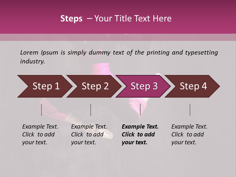 A Girl Jumping In The Air With A Pink Background PowerPoint Template