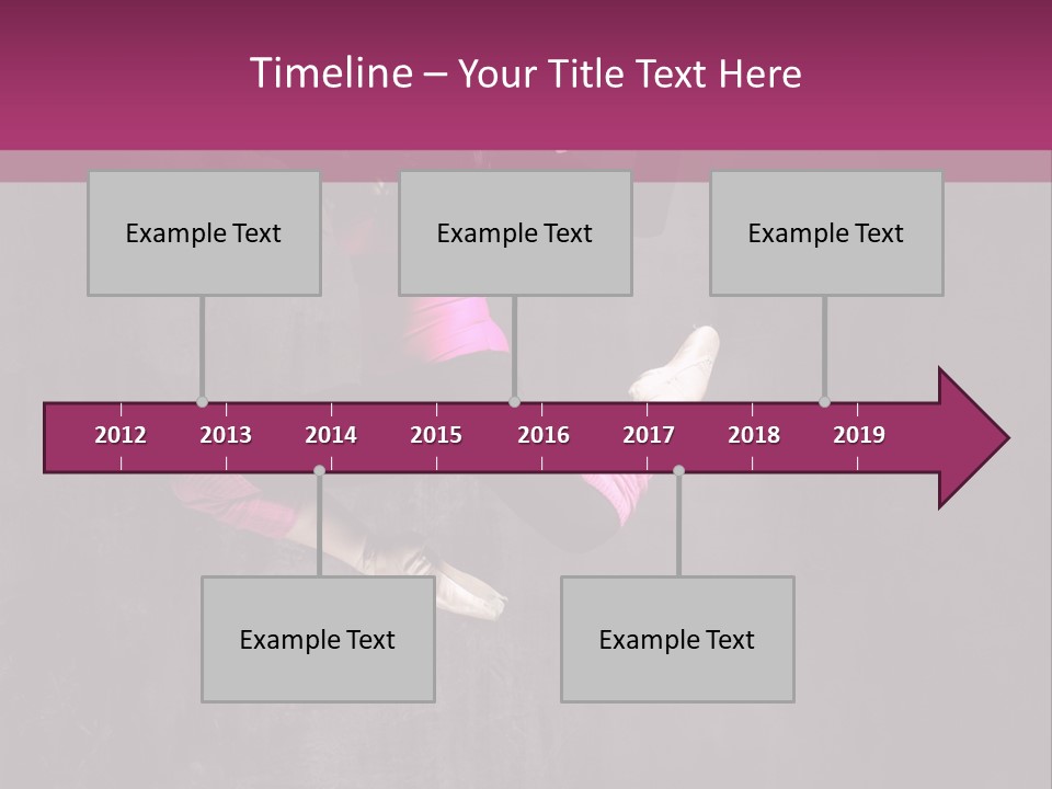 A Girl Jumping In The Air With A Pink Background PowerPoint Template