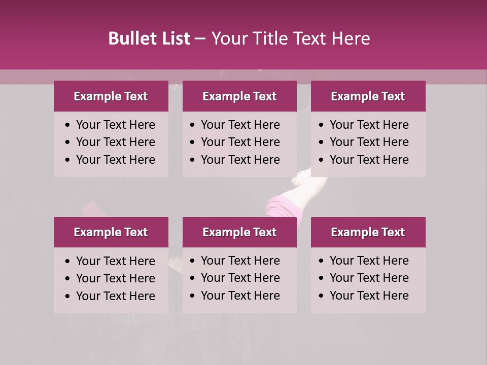A Girl Jumping In The Air With A Pink Background PowerPoint Template