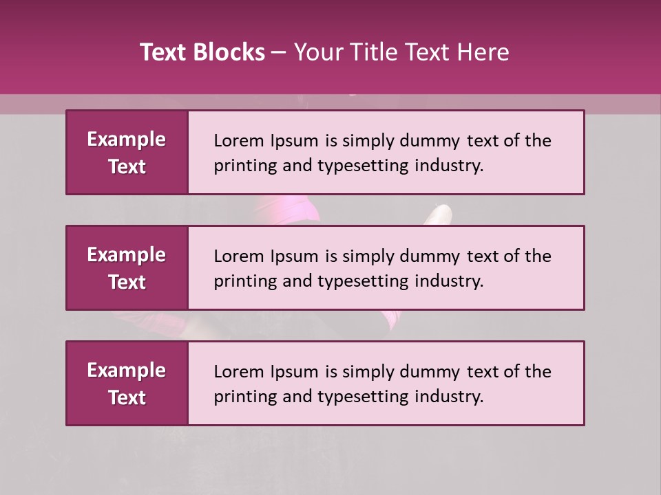 A Girl Jumping In The Air With A Pink Background PowerPoint Template