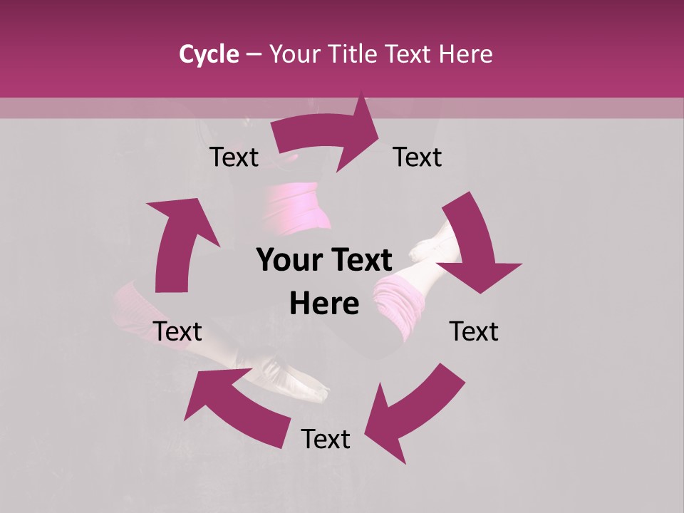 A Girl Jumping In The Air With A Pink Background PowerPoint Template