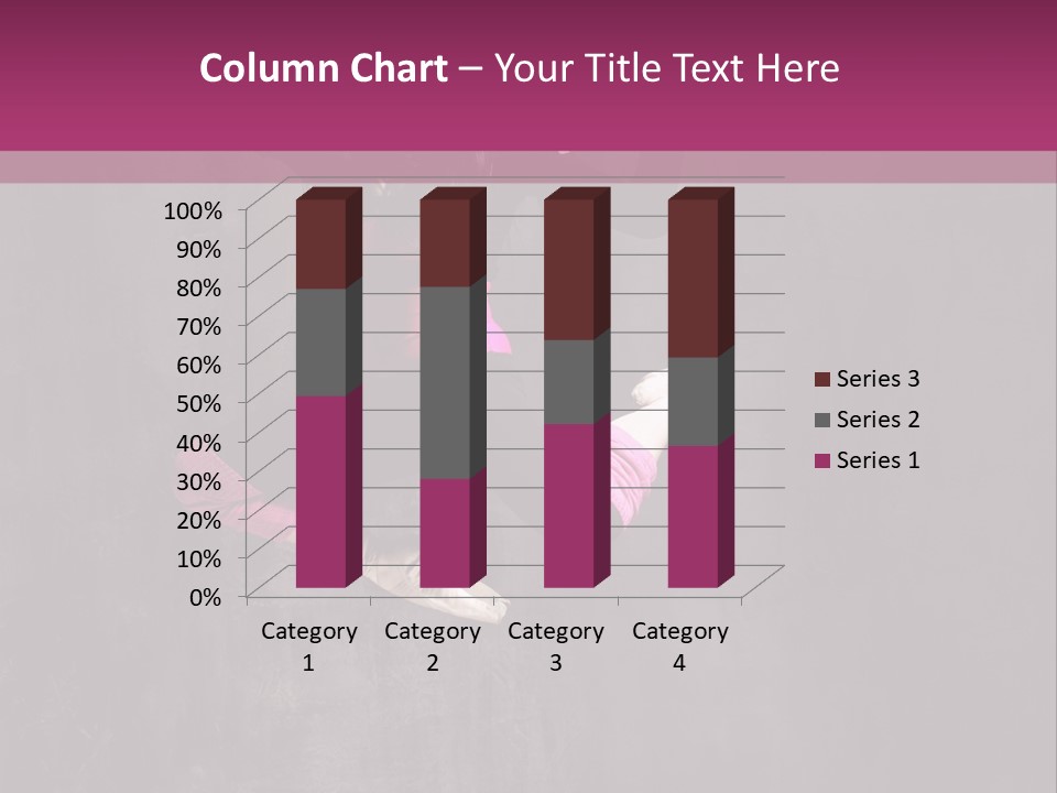 A Girl Jumping In The Air With A Pink Background PowerPoint Template