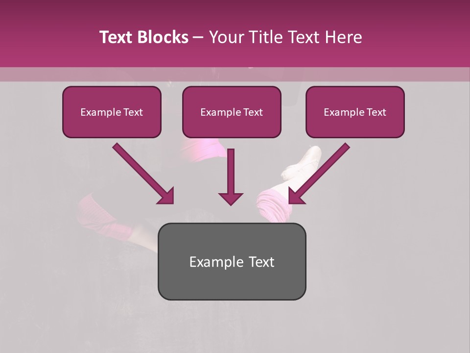 A Girl Jumping In The Air With A Pink Background PowerPoint Template