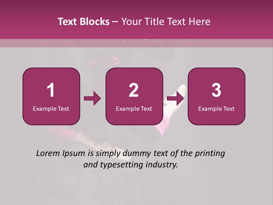 A Girl Jumping In The Air With A Pink Background PowerPoint Template