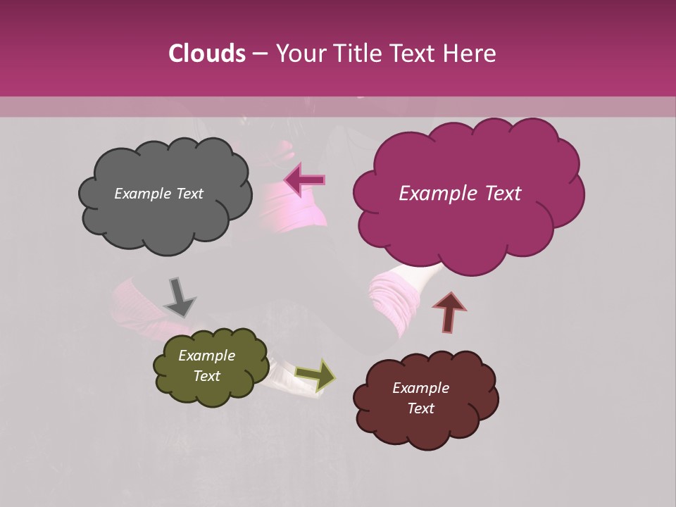 A Girl Jumping In The Air With A Pink Background PowerPoint Template