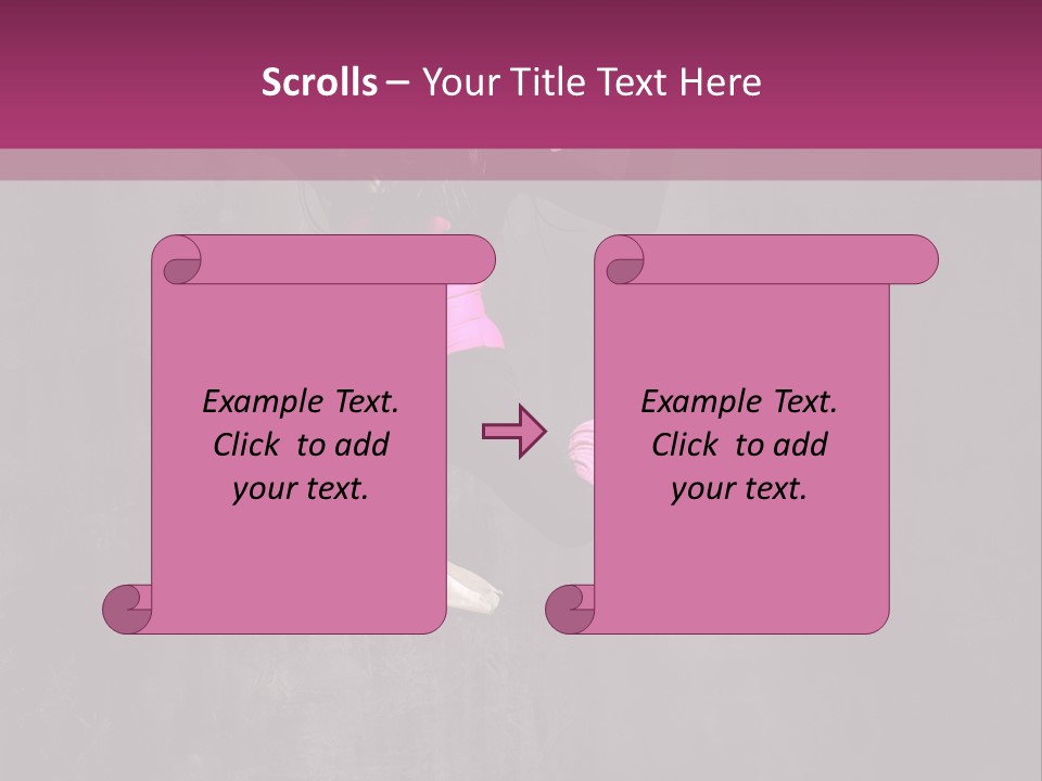 A Girl Jumping In The Air With A Pink Background PowerPoint Template