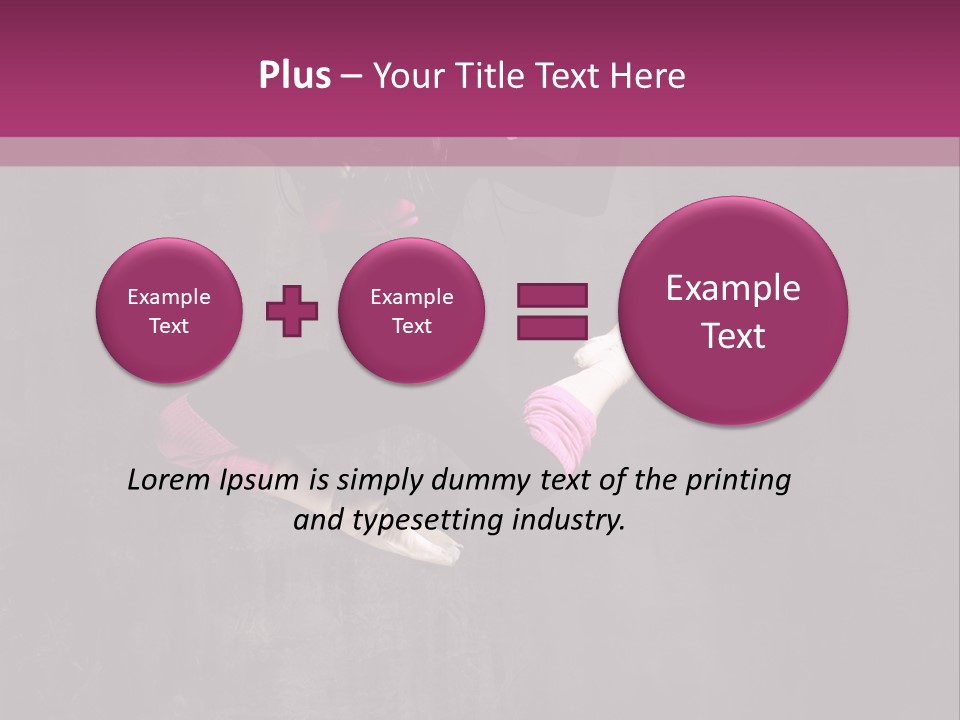 A Girl Jumping In The Air With A Pink Background PowerPoint Template