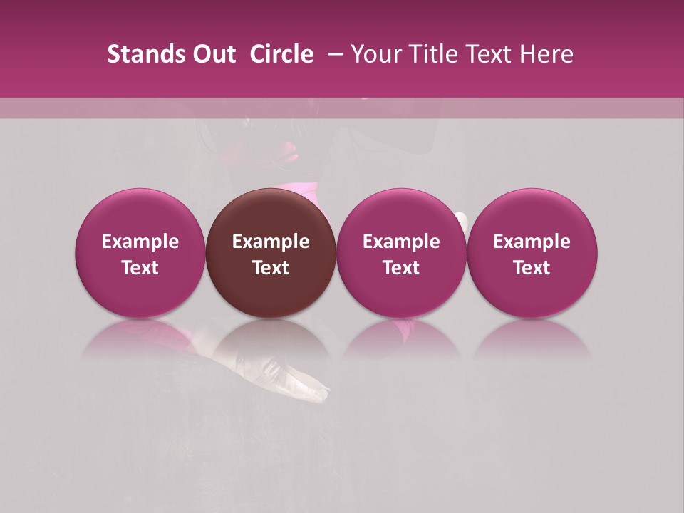 A Girl Jumping In The Air With A Pink Background PowerPoint Template