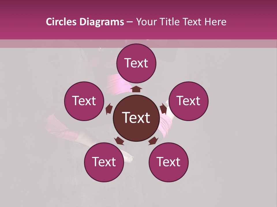 A Girl Jumping In The Air With A Pink Background PowerPoint Template