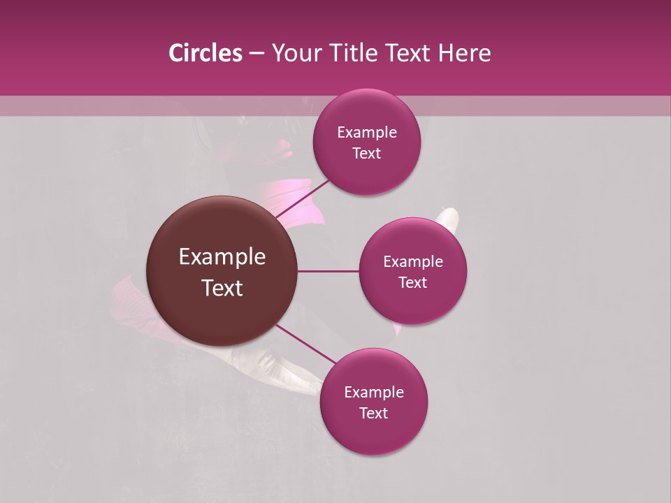 A Girl Jumping In The Air With A Pink Background PowerPoint Template