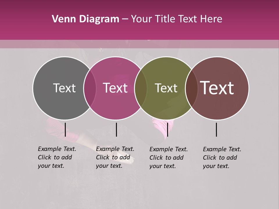 A Girl Jumping In The Air With A Pink Background PowerPoint Template