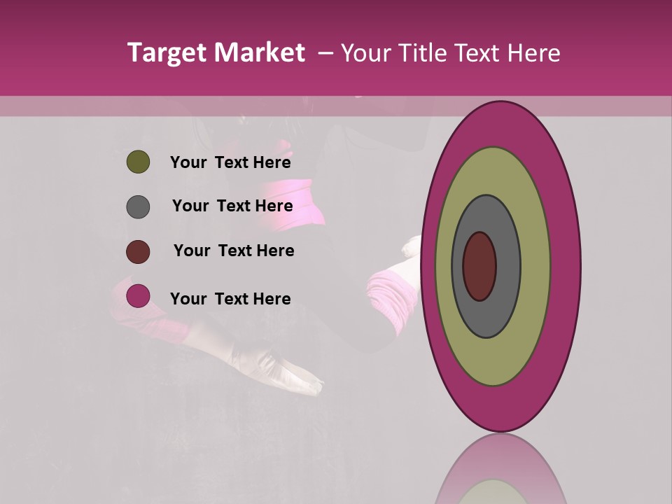 A Girl Jumping In The Air With A Pink Background PowerPoint Template