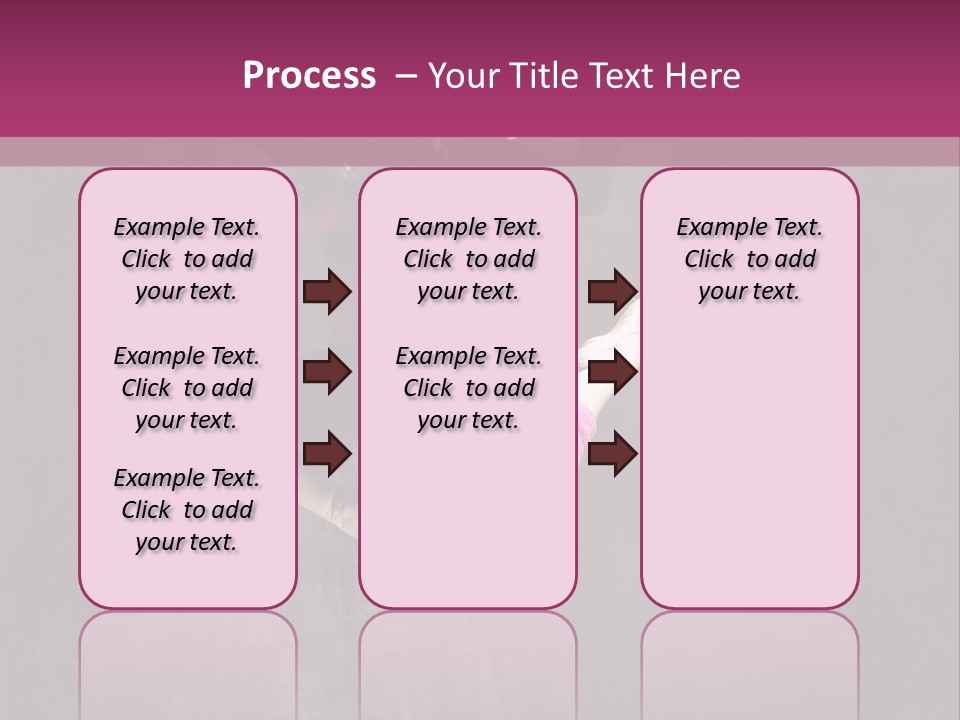 A Girl Jumping In The Air With A Pink Background PowerPoint Template