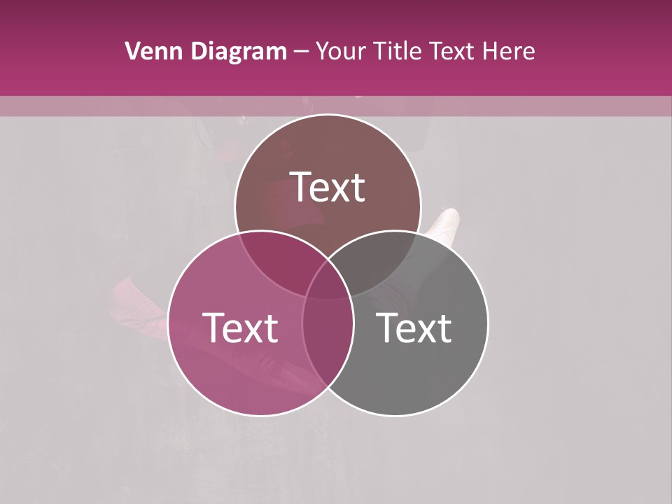 A Girl Jumping In The Air With A Pink Background PowerPoint Template