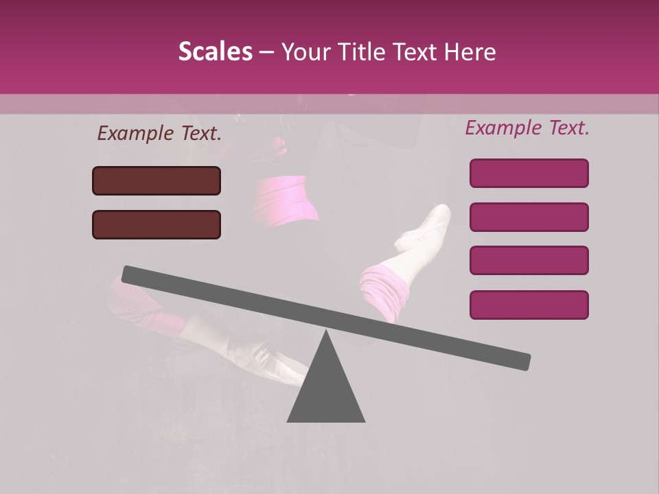 A Girl Jumping In The Air With A Pink Background PowerPoint Template