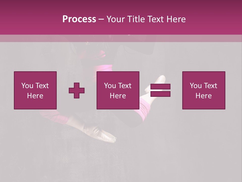 A Girl Jumping In The Air With A Pink Background PowerPoint Template