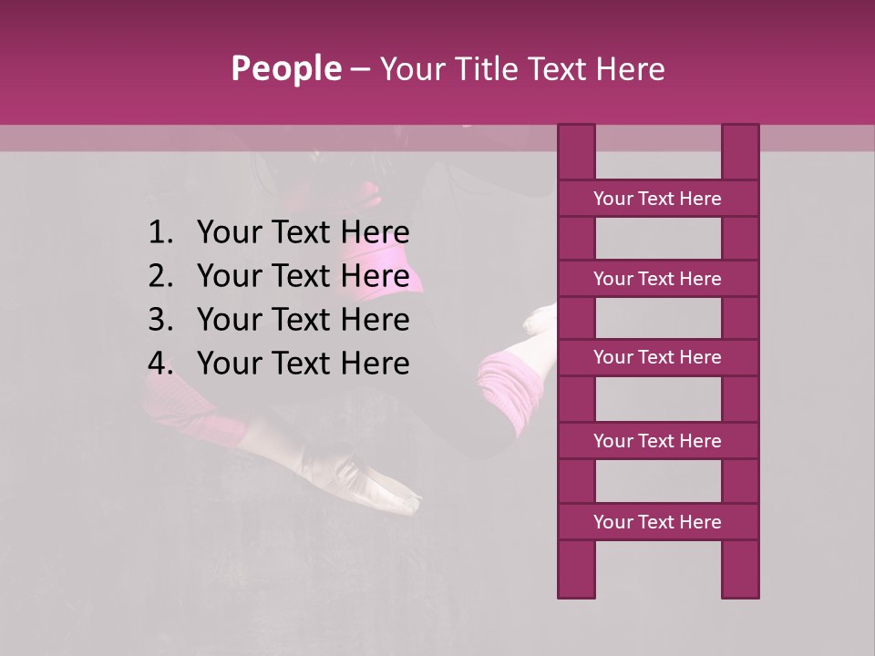 A Girl Jumping In The Air With A Pink Background PowerPoint Template