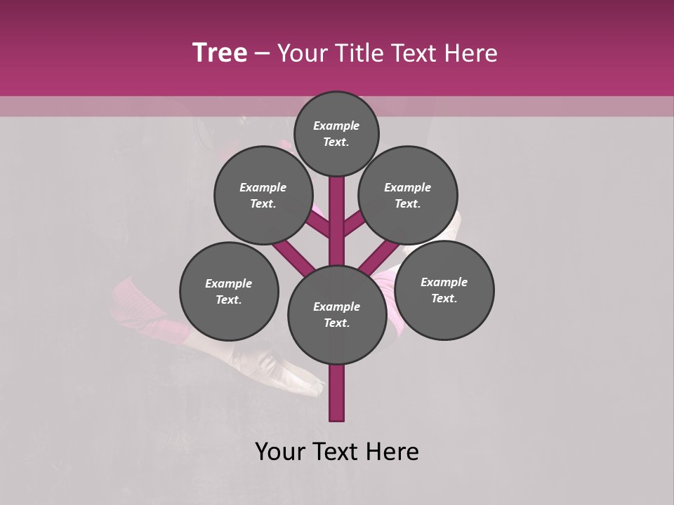 A Girl Jumping In The Air With A Pink Background PowerPoint Template