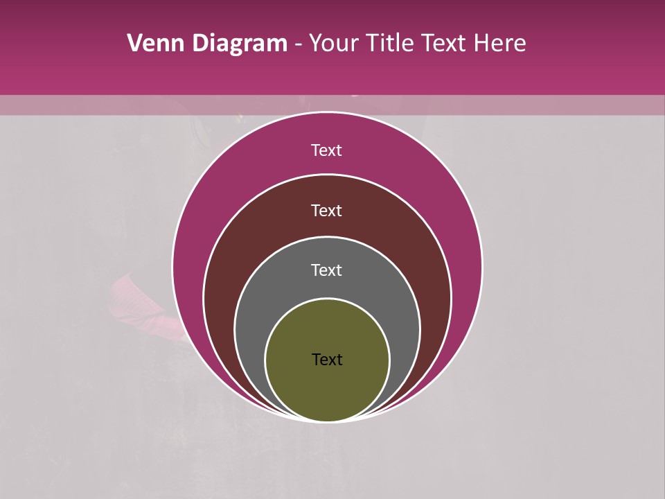 A Girl Jumping In The Air With A Pink Background PowerPoint Template