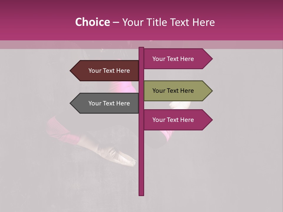 A Girl Jumping In The Air With A Pink Background PowerPoint Template