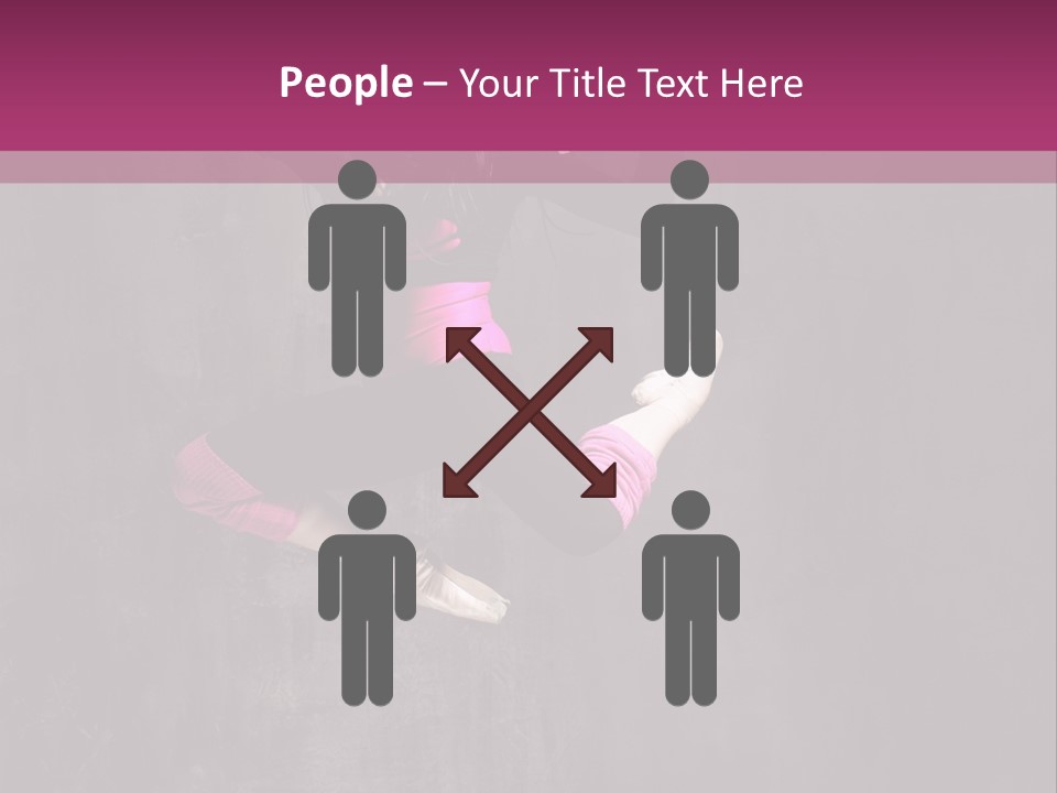 A Girl Jumping In The Air With A Pink Background PowerPoint Template