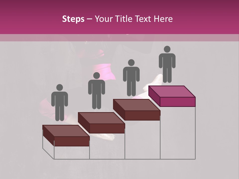 A Girl Jumping In The Air With A Pink Background PowerPoint Template