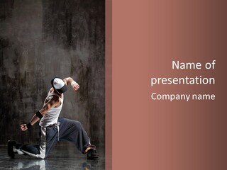 Aerobics Cool Pose PowerPoint Template