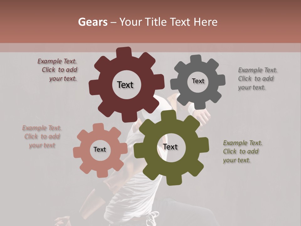 Aerobics Cool Pose PowerPoint Template