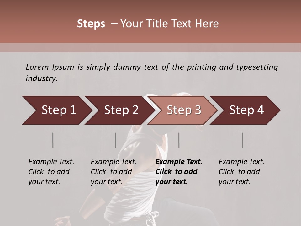Aerobics Cool Pose PowerPoint Template