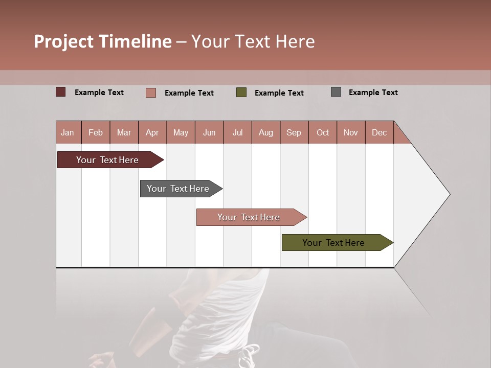 Aerobics Cool Pose PowerPoint Template