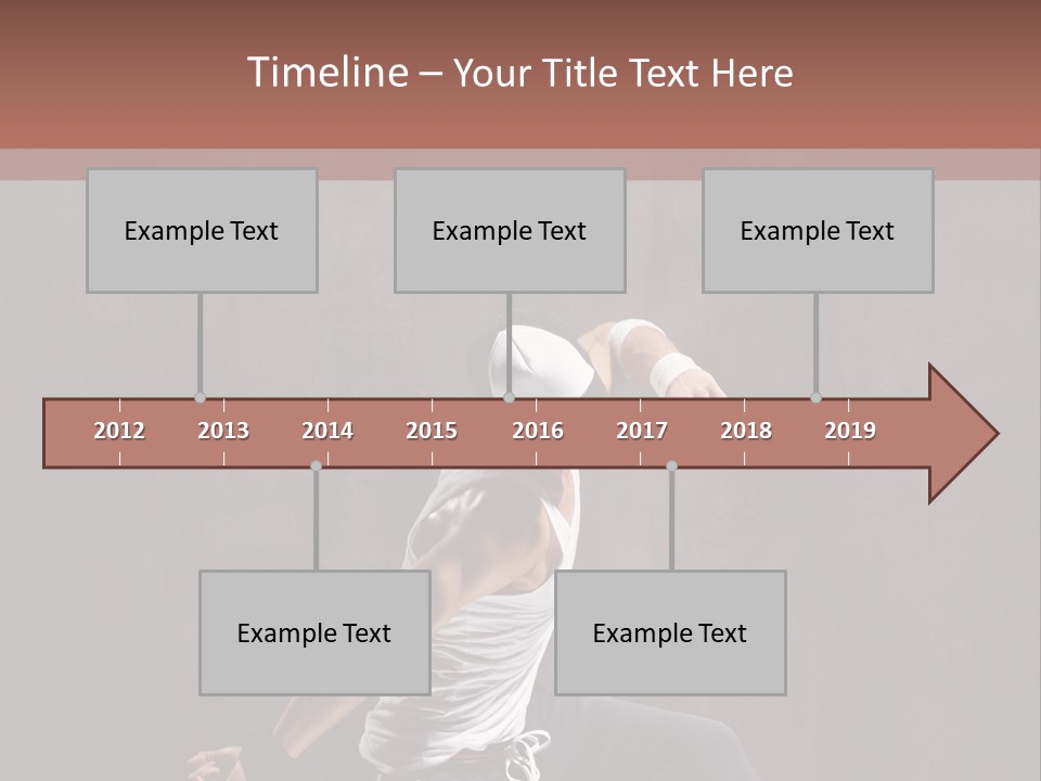Aerobics Cool Pose PowerPoint Template
