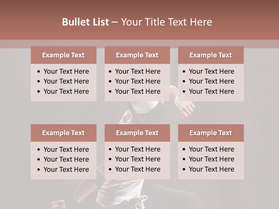 Aerobics Cool Pose PowerPoint Template