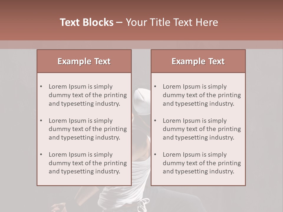 Aerobics Cool Pose PowerPoint Template