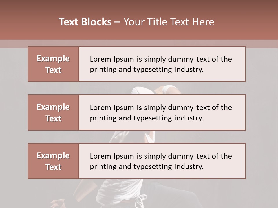 Aerobics Cool Pose PowerPoint Template
