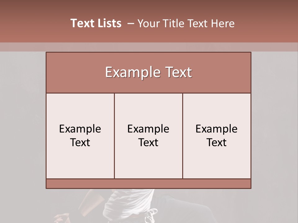 Aerobics Cool Pose PowerPoint Template