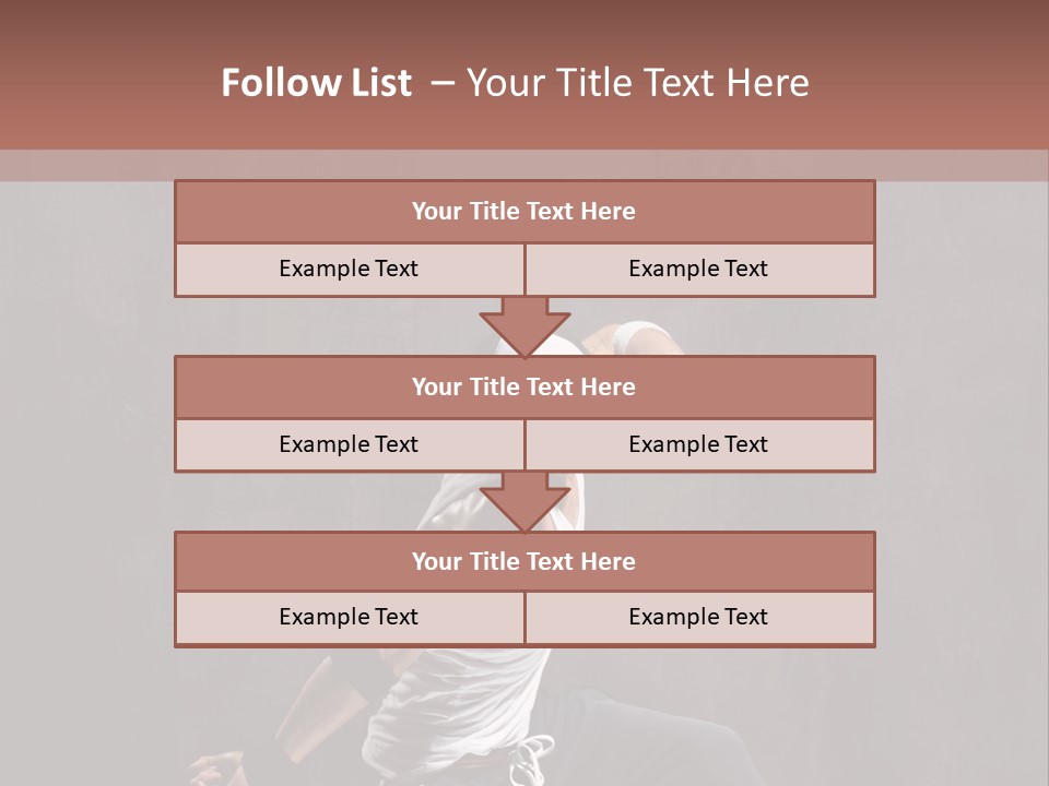 Aerobics Cool Pose PowerPoint Template
